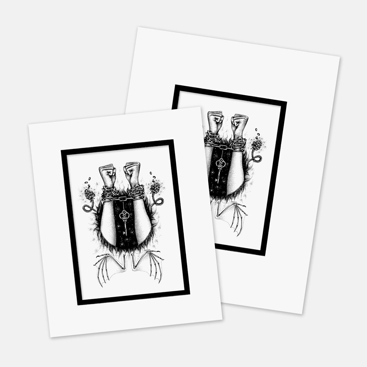 "Enemy Within" : Mat Boards that Original and Limited Edition Prints get shipped in
