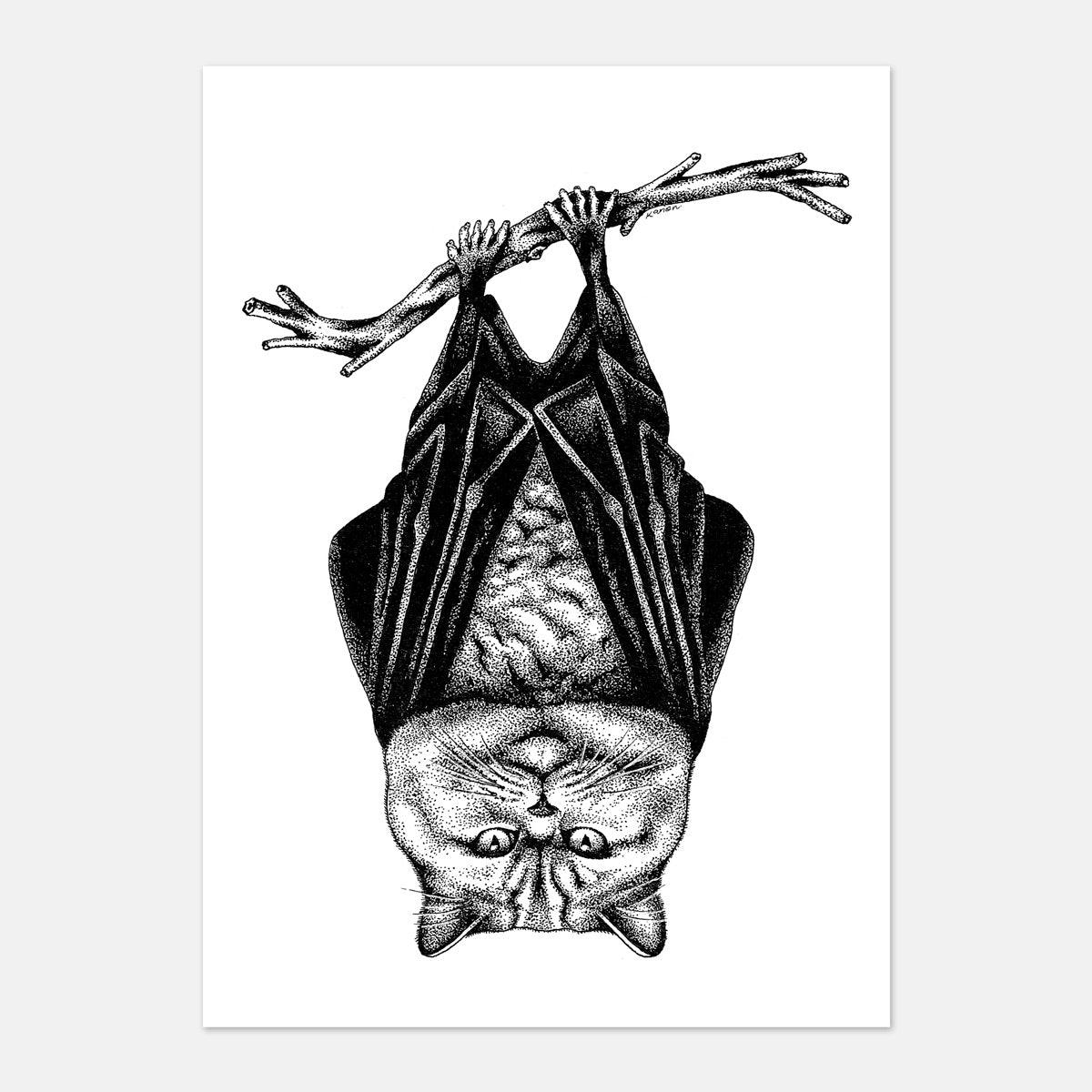 "Fatbatcat" : Original Artwork by Karien Bredenkamp