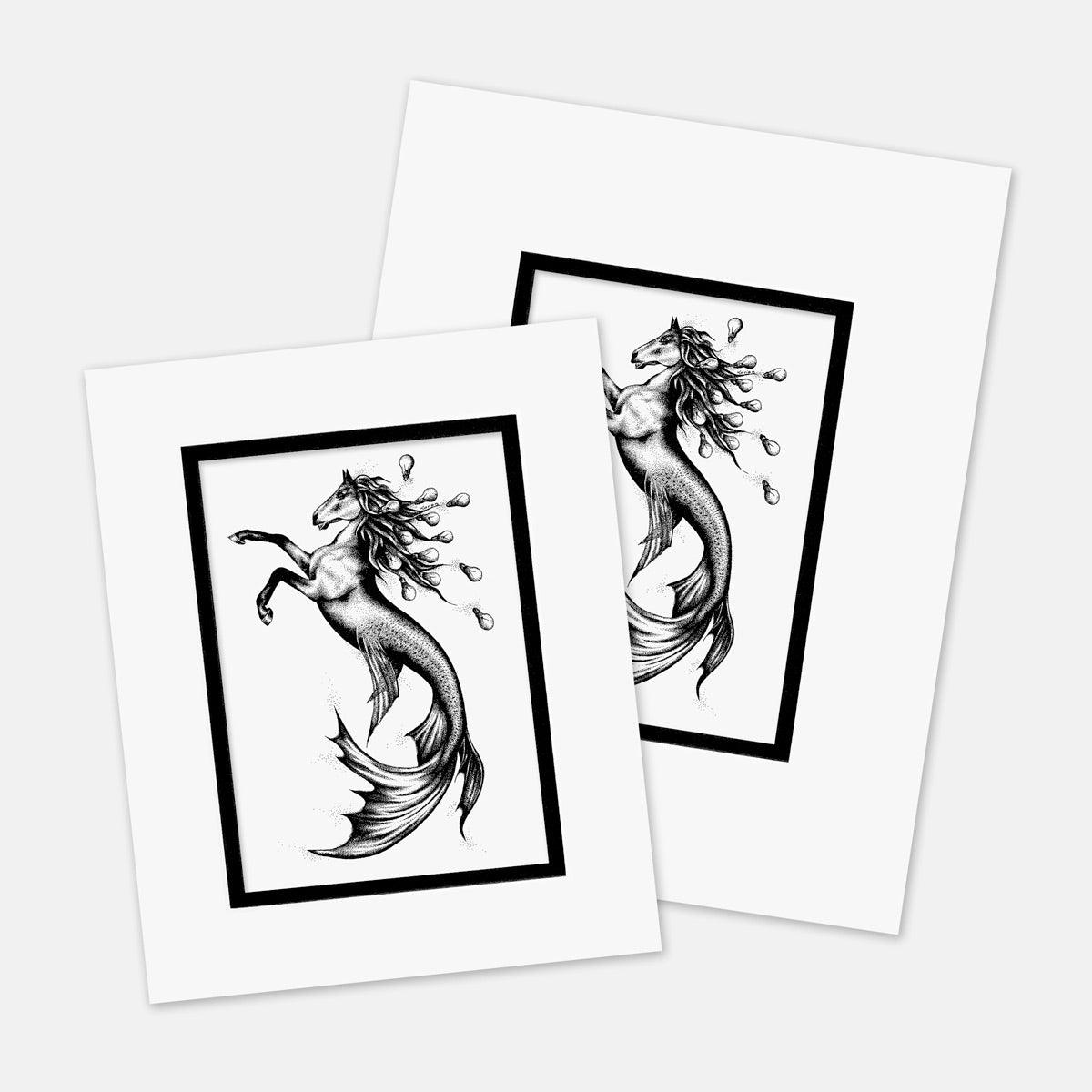 "Maremaid" : Mat Boards that Original and Limited Edition Prints get shipped in