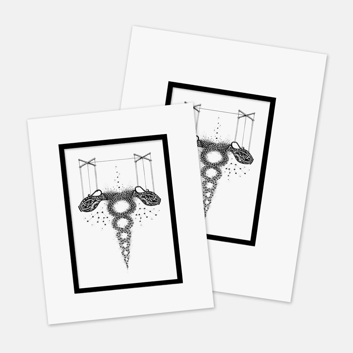 "Pour On, I Will Endure" : Mat Boards that Original and Limited Edition Prints get shipped in