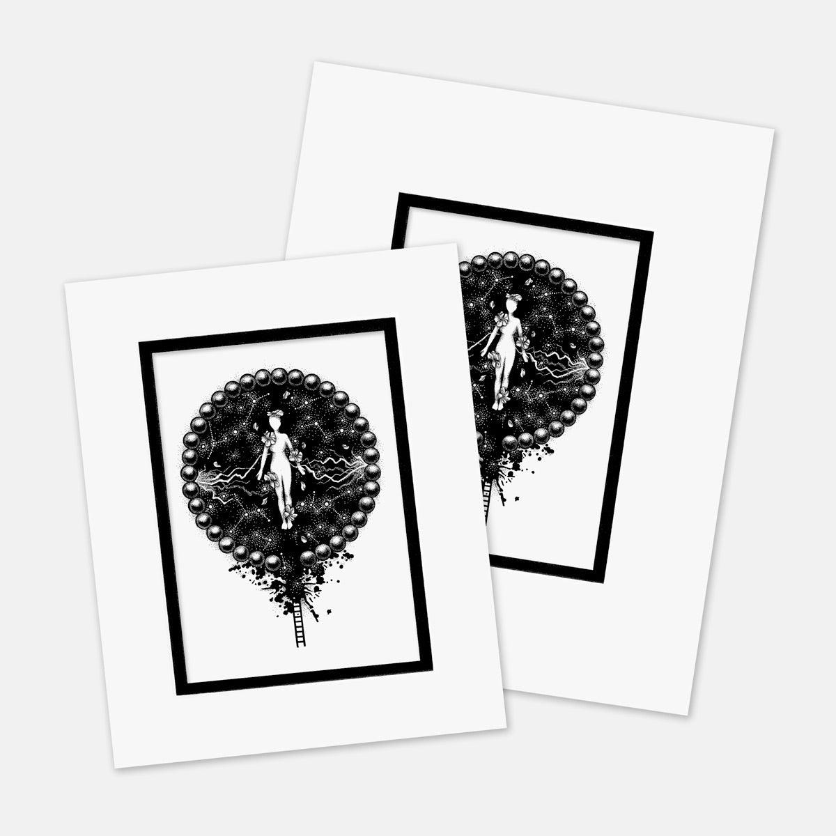 "Relampago" : Mat Boards that Original and Limited Edition Prints get shipped in
