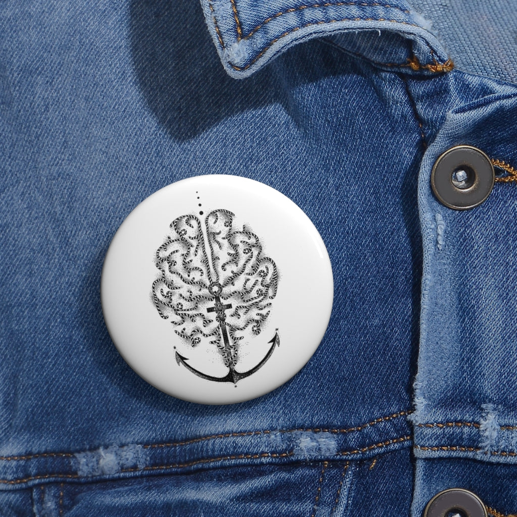 "Serenity After The Storm" Pin Buttons