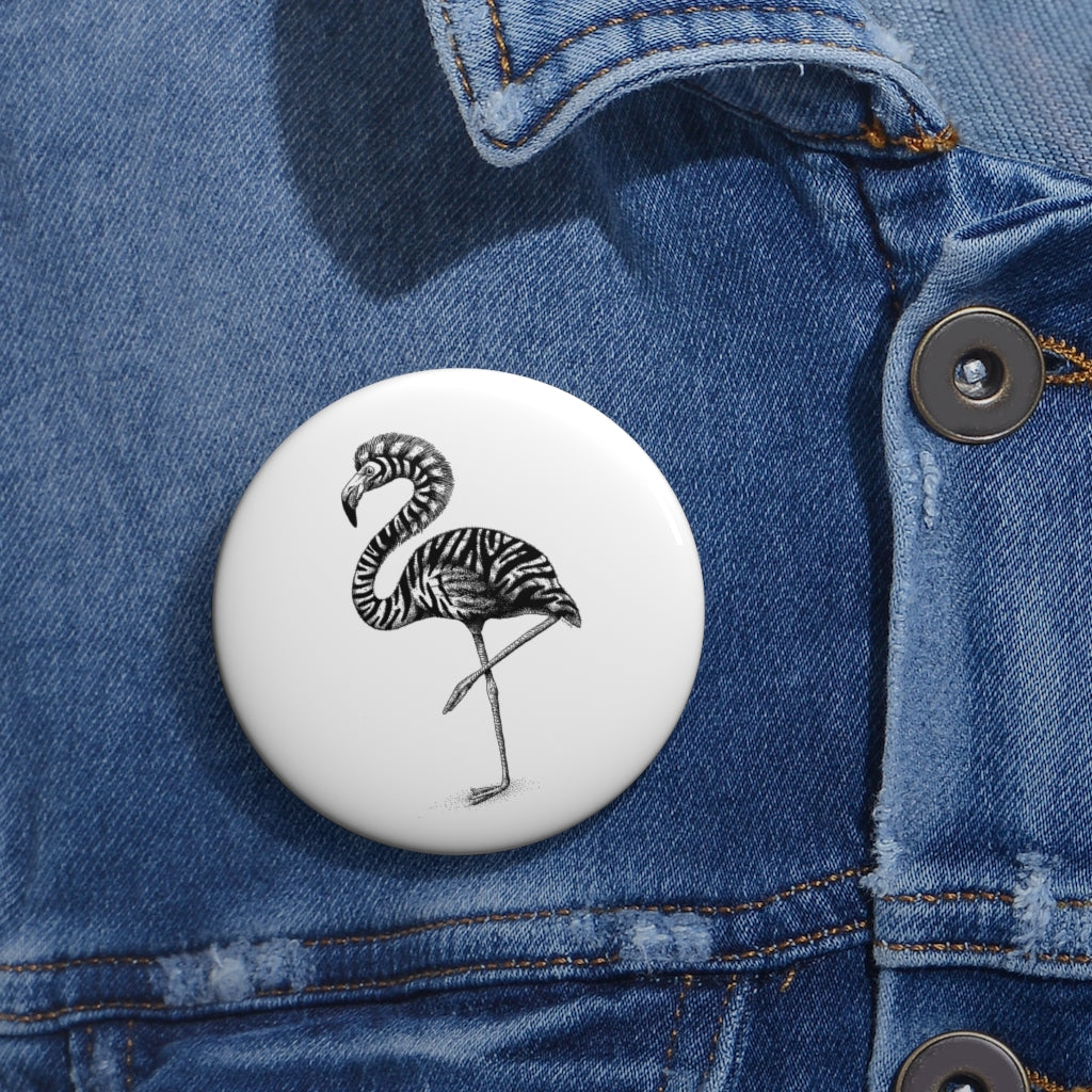 "Zebramingo" Pin Buttons