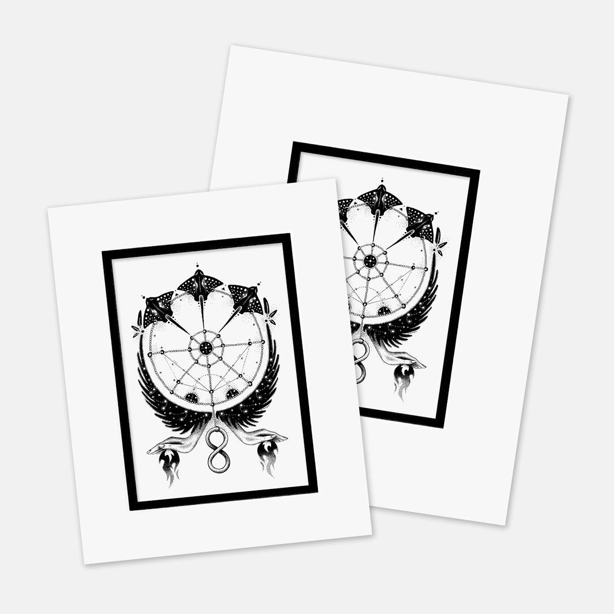 "Around Eight" : Mat Boards that Original and Limited Edition Prints get shipped in