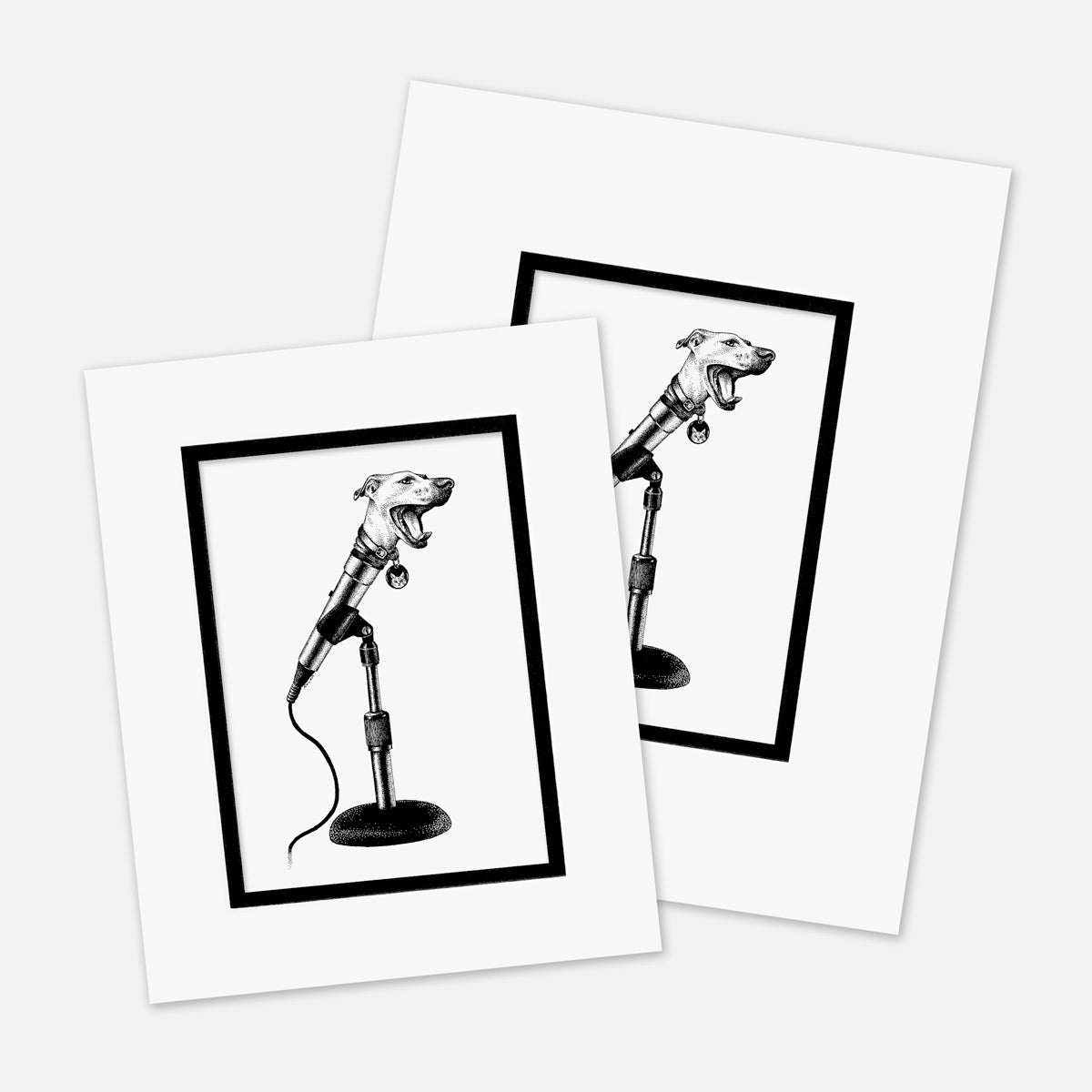 "Deafening Dissonance" : Mat Boards that Original and Limited Edition Prints get shipped in