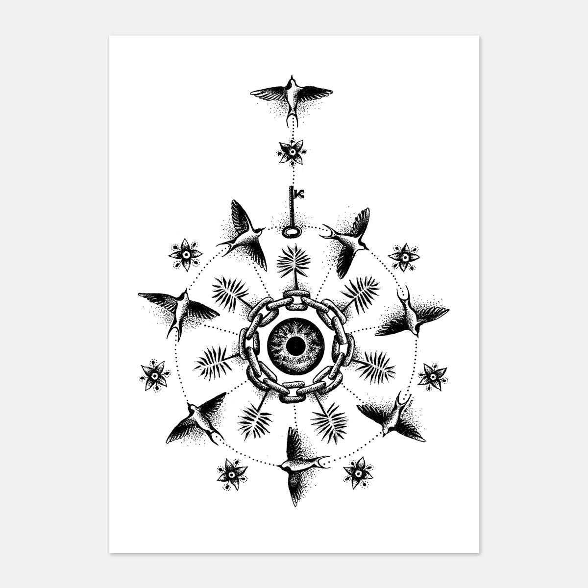 "Eye Broke Free" : Original Artwork by Karien Bredenkamp