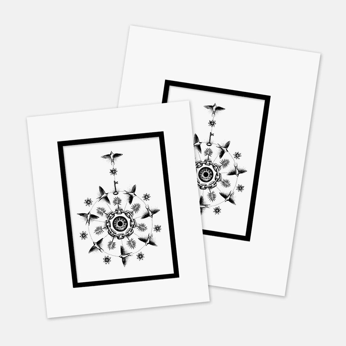 "Eye Broke Free" : Mat Boards that Original and Limited Edition Prints get shipped in
