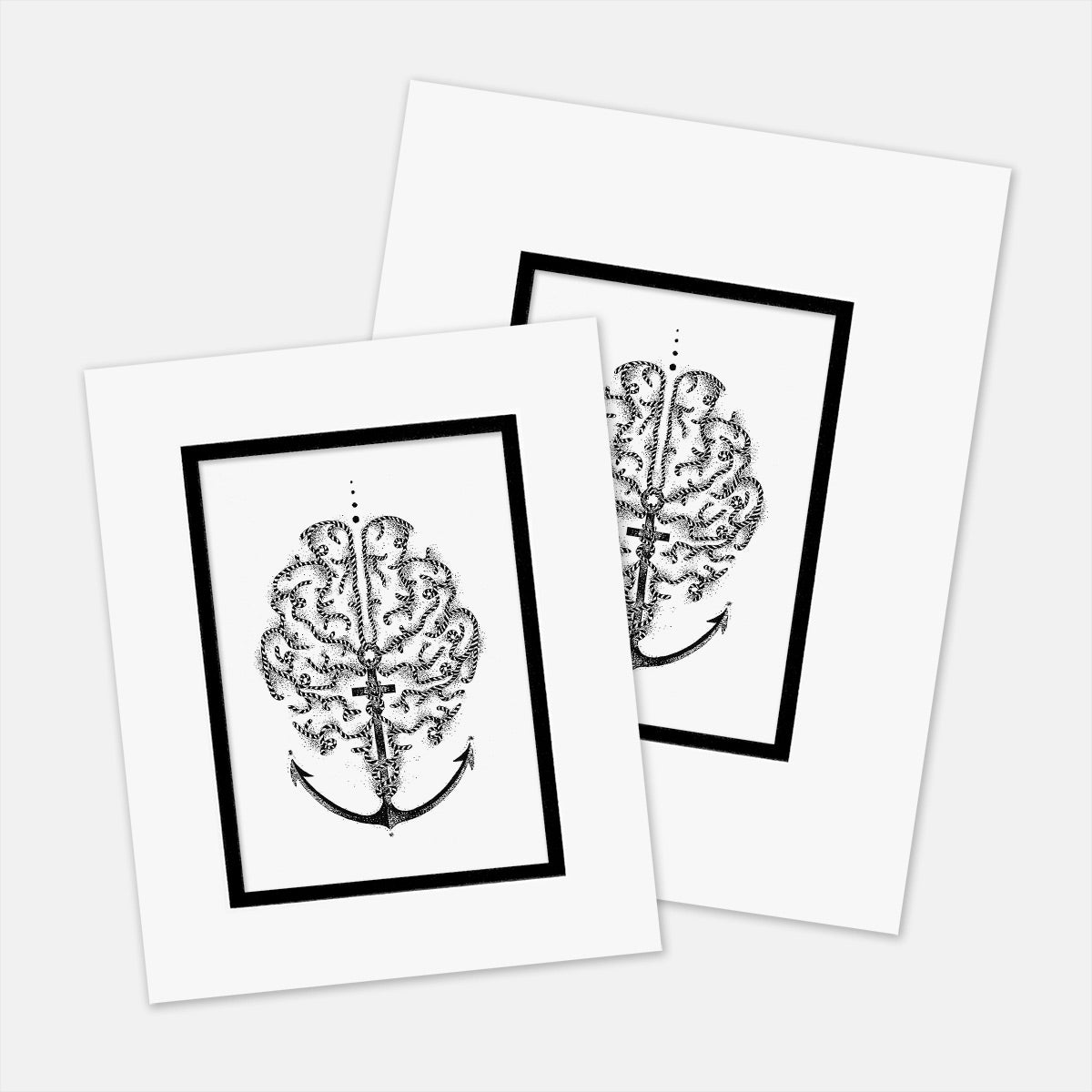 “Serenity After The Storm” : Mat Boards that Original and Limited Edition Prints get shipped in