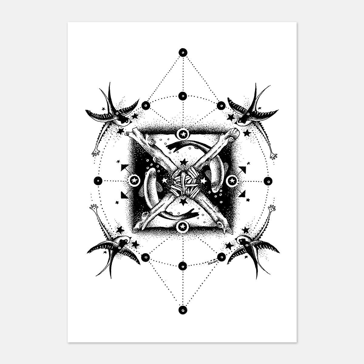 "X Marks The Spot" : Original Artwork by Karien Bredenkamp