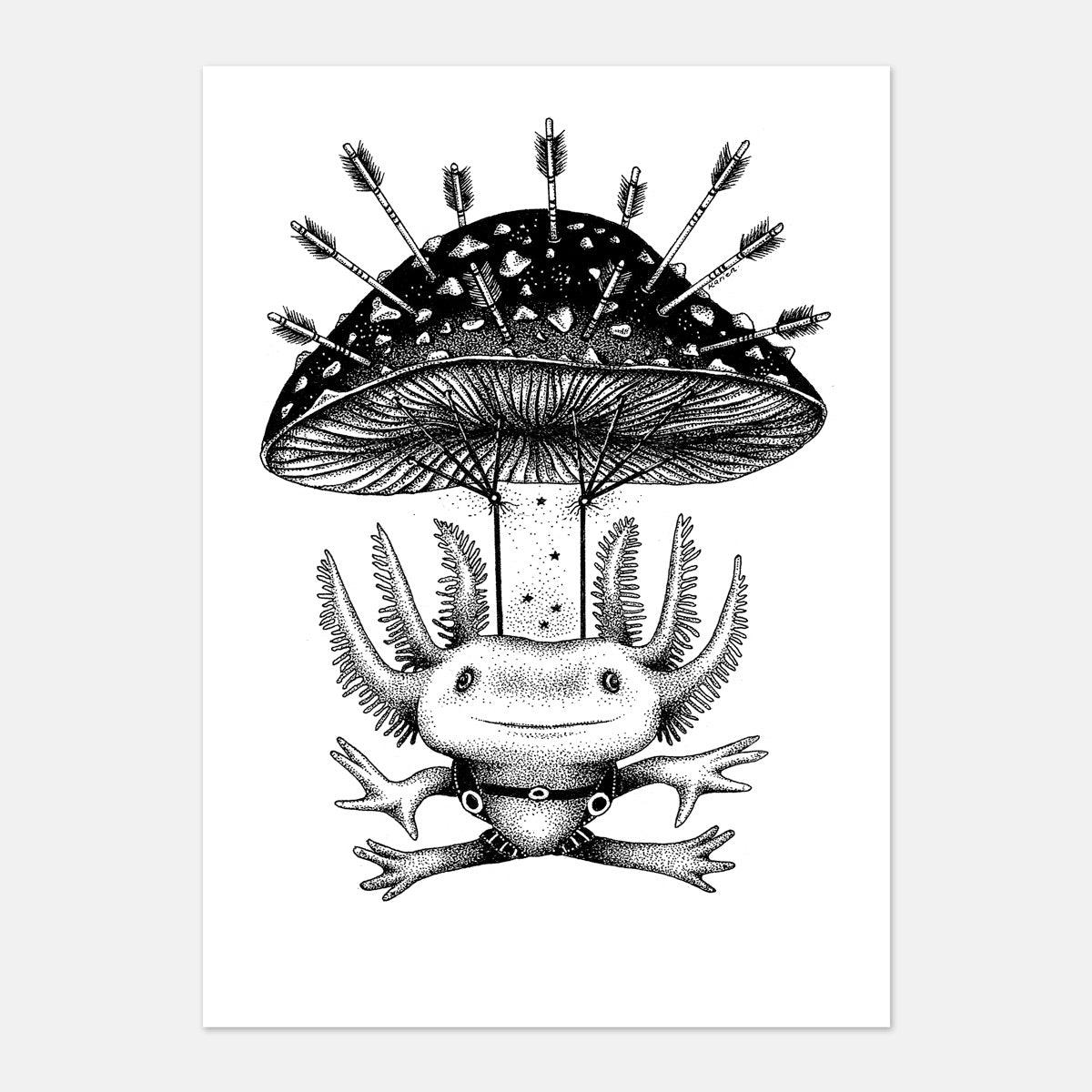 "Alotl Adventure" : Original Artwork by Karien Bredenkamp