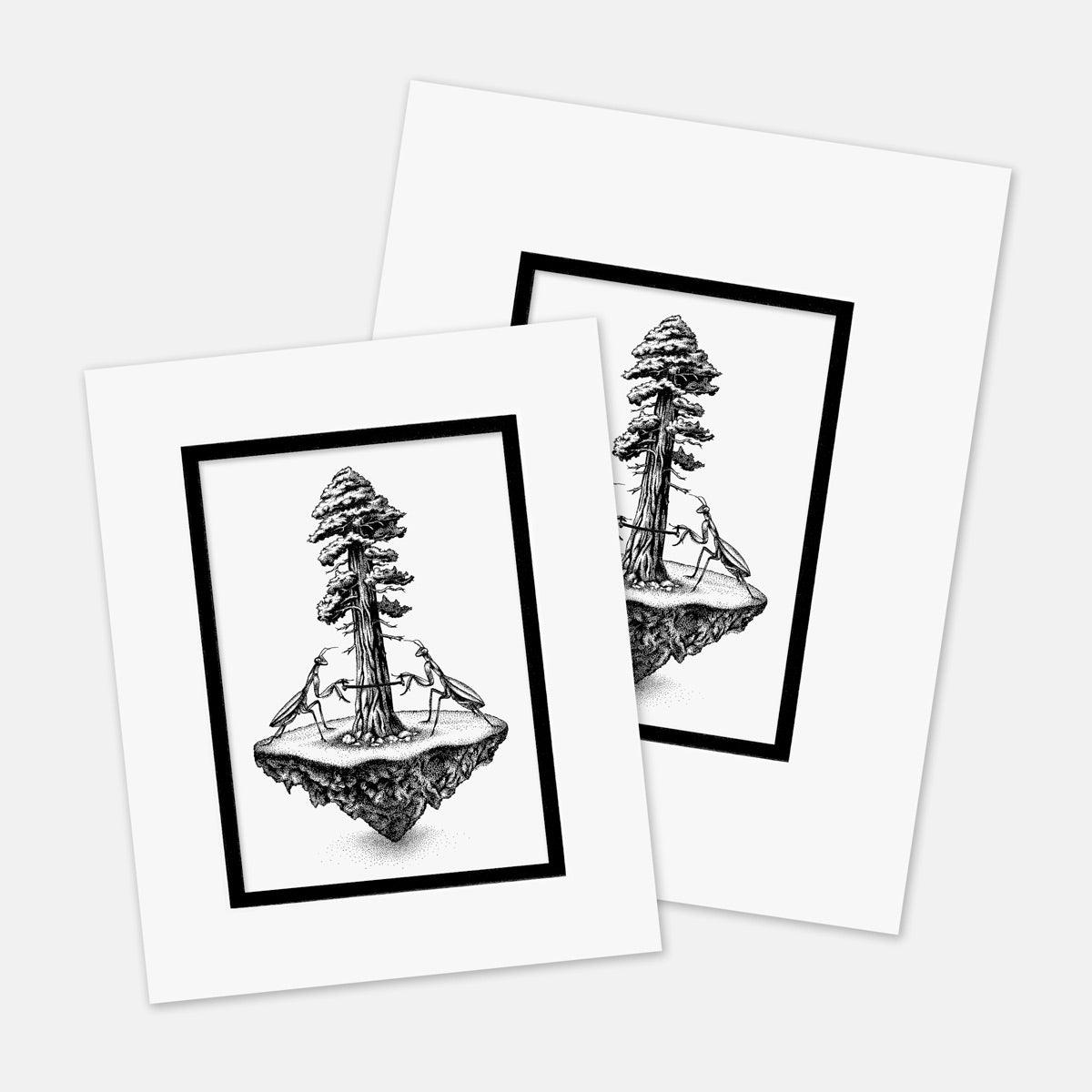 "Codependence" : Mat Boards that Original and Limited Edition Prints get shipped in