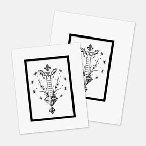 "Core Descent" : Mat Boards that Original and Limited Edition Prints get shipped in