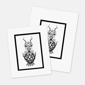 "King Kudu" : Mat Boards that Original and Limited Edition Prints get shipped in