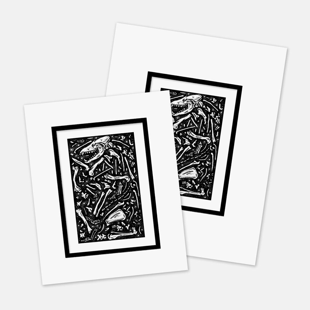 "La Loba" : Mat Boards that Original and Limited Edition Prints get shipped in