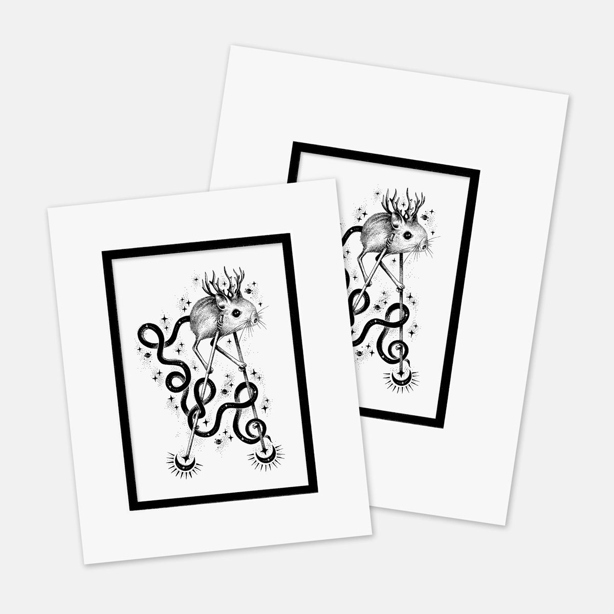 "Stilted" : Mat Boards that Original and Limited Edition Prints get shipped in