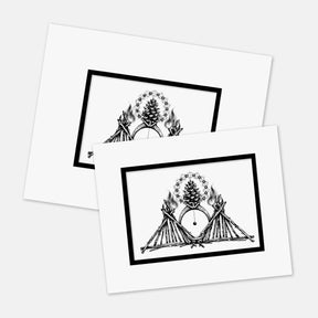 "Two Prayers" : Mat Boards that Original and Limited Edition Prints get shipped in
