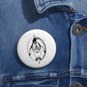 "Penguin Parade" Pin Buttons