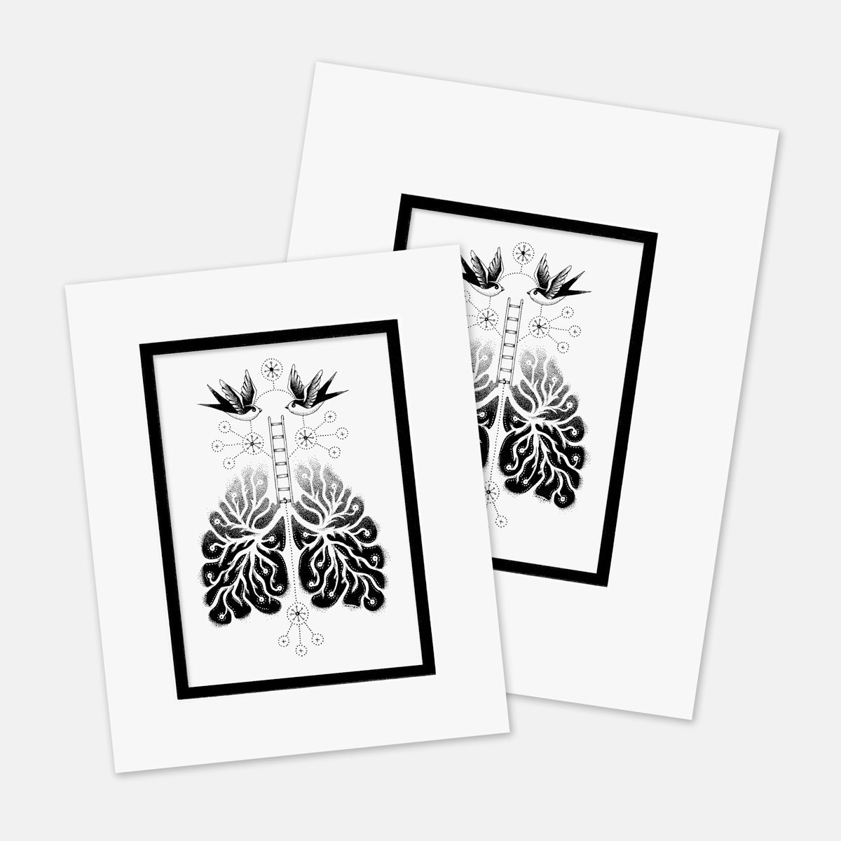 “Breathing Room” : Mat Boards that Original and Limited Edition Prints get shipped in