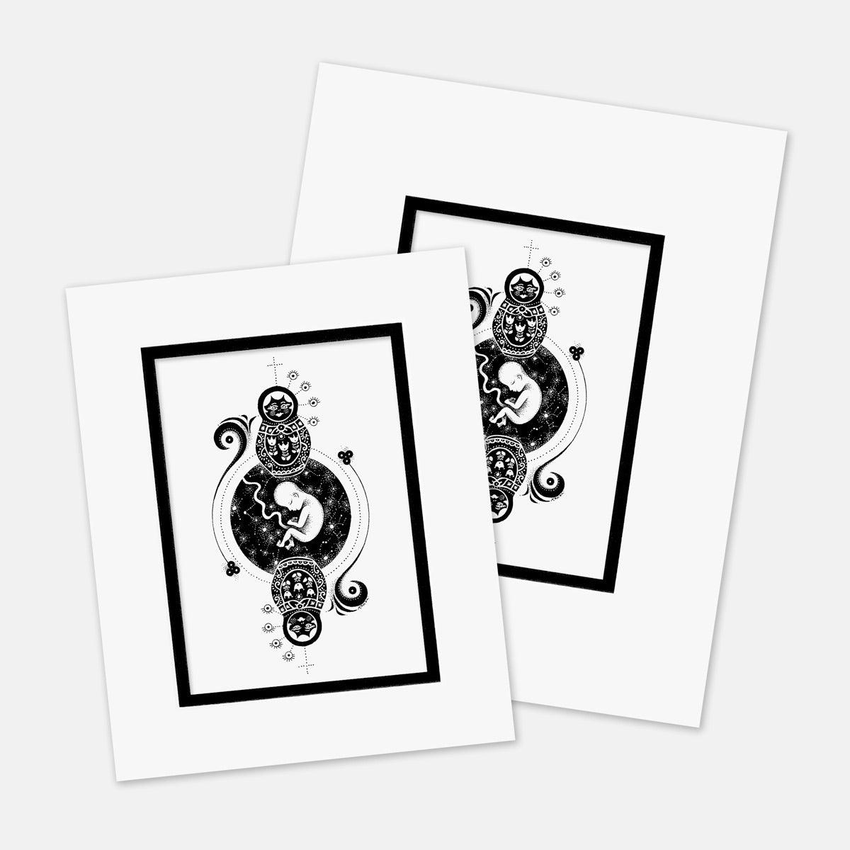 "Sojourner" : Mat Boards that Original and Limited Edition Prints get shipped in