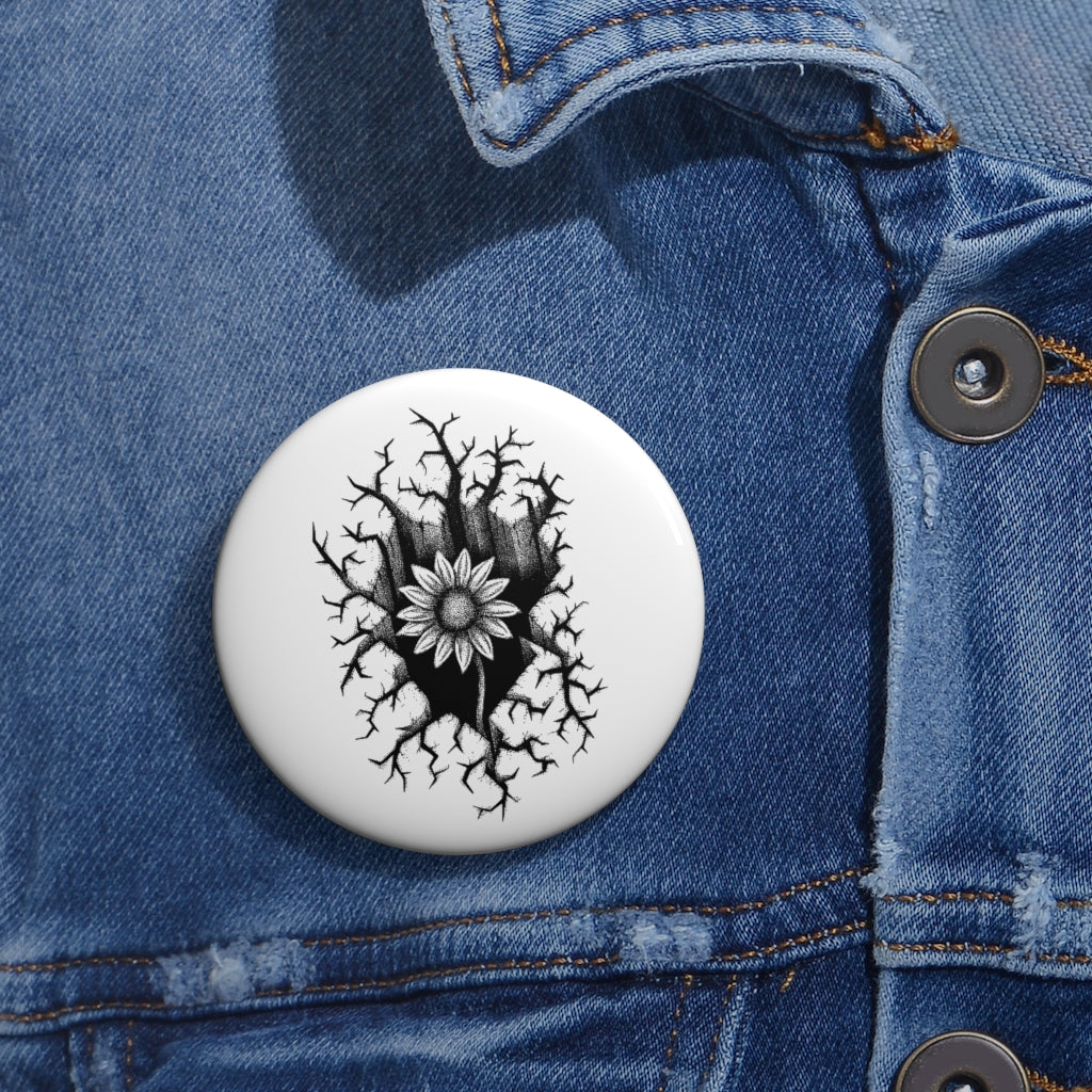 "Unearthed" Pin Buttons